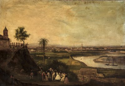 Seville from San Juan de Aznalfarache by Manuel Barron y Carrillo